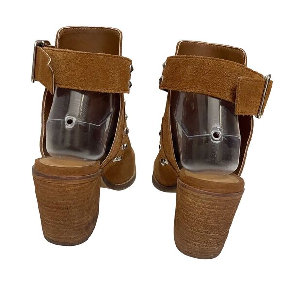 Chinese Laundry Small Town Ankle Booties Suede Studded Western - Picture 7 of 9